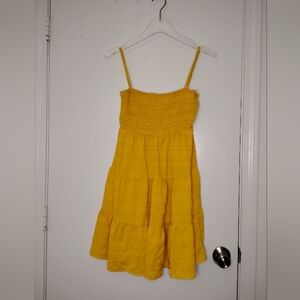 Vibrant Yellow Sundress with Straps
